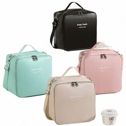 one-shoulder Bento Bag Student Lunch Box Bag Lunch Bag Office Worker Carrying Lunch Thermal Insulati O8ZB#