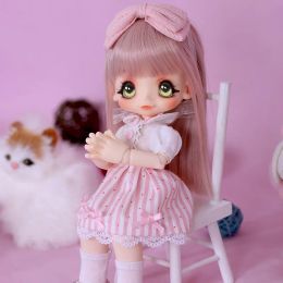 OUENEIFS bjd sd doll kinoko Juice Kiki 1/6 body model baby girls dolls eyes High Quality toys shop resin luodoll