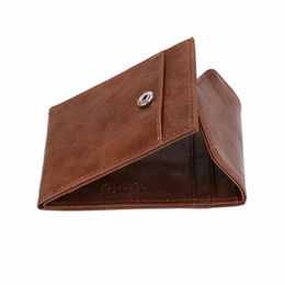 fi RFID Wallet Women Men Mini Ultrathin Leather Wallet Slim Wallet Coins Purse Credit ID & Card Holders Card Cases 9766#