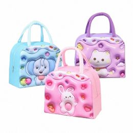 carto Kawaii Portable Fridge Thermal Bag Women Children's School Thermal Insulated Lunch Box Tote Food Small Cooler Bag Pouch s2ah#