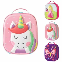 children Kawaii Unicorn Lunch Bag EVA Insulated Thermal Bento Lunch Box Picnic Supplies Bags Girls Student Food Ctainer School 41au#