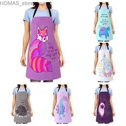 Aprons Aesthetic Women kitchen apron kids original Children Waterproof girl princess waiter work apron oil proof cartoon kawaii cute Y240401