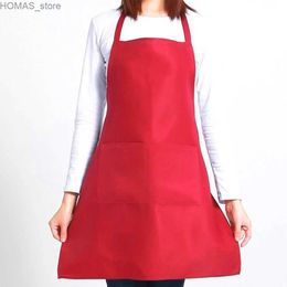 Aprons Aprons Easy To Clean Waterproof Male Female Apron Party Picnic Cooking Kitchen Supplies70x60cm Y240401