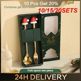 Coffee Scoops 10/15/20SETS Gift Tableware The Perfect For Lovers Innovative Creative Christmas Dessert Cartoon Elk Spoon