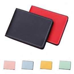 ultra Thin Car Documents ID Card Holder Men Women Pu Leather Card Holder Cover Purse Wallet Case u8Mu#