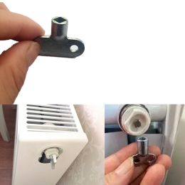 2pcs Radiator Valve Key Faucet Key Radiator Water Tap Plumbing Hole Bleed Bleeding Zinc Alloy Heater Wrench For Venting Air Valv