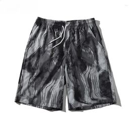 Men's Shorts Comfortable Casual Trendy Ink Style Summer Beachwear Black Punk Pants Couple Streetwear Men Women Clothing Board Short