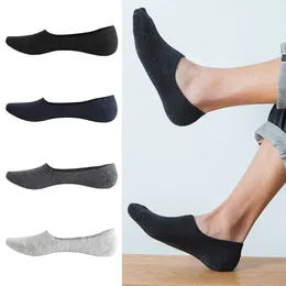 Men's Socks Ankle Short Men Cotton High Quality Solid Colour Breathable Invisible Boat Sock Non-slip Thin Summer