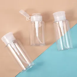 Storage Bottles Down Pump Refillable Press Pumping Dispenser Nail Polish Remover Container Empty Bottle Makeup