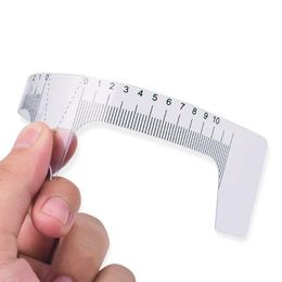 3PCS Reusable Eyebrow Ruler Microblading Semi Permanent Eye Brow Tattoo Position Ruler Guide Makeup Stencil Measure Tools