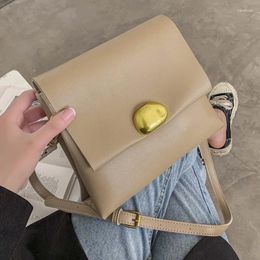 Shoulder Bags Texture Bag Women's Spring And Summer 2024 Fashion Simple Messenger Small Square PU Leather Handbags For Women