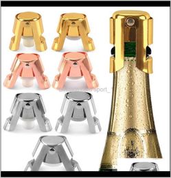 Stainless Steel Bottle Stopper Sile Champagne Stoppers Creative Style Mouth Easy To Use X3Qhb Bar Tools Etmek4491549