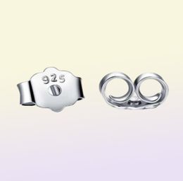 100 925 Sterling Earring Plugs Real 925 Silver Stud Earing Findings Jewellery Earplug Fine Quality Earring Back Drop8921808