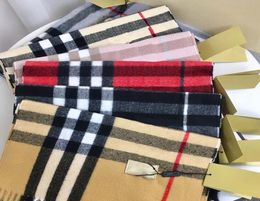 Designers Brand Cashmere Highend soft thick scarf Classic plaid printed men039s and women039s scarves Size 180x35cm Top Qua5500012