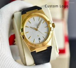 Wristwatches Men's Watch Luxury Ceramic Ring 41mm Automatic Movement 8500 Mechanical Waterproof Fashion Business Custom Trademark