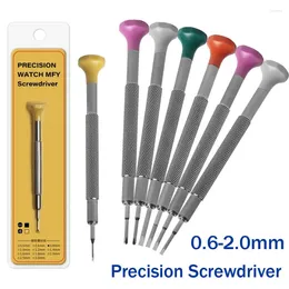 Watch Repair Kits 0.6mm-2.5mm Precision Stainless Steel Screwdriver Tool Kit Flat Cross Small Screwdrivers For Jewellery