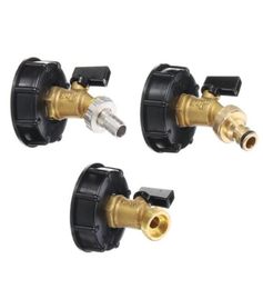 S60x6 34quotIBC Ton Barrel Water Tank Connector Garden Tap Hose Faucet Fitting Tool Adapter Outlet Type Quick Watering Equipmen1295963