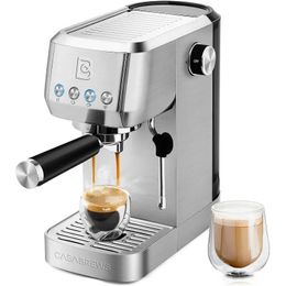 CASABREWS Espresso Coffee Machine 20 Bar Professional Maker Cappuccino Latte with Steam Milk Frother 240423