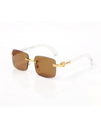 Sunglasses Women039s accessories France Luxury glasses women fashion sunglasses for mens rimless gold silver frame clear lenses1072356