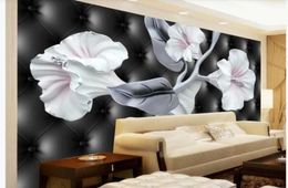 beautiful scenery wallpapers 3d murals wallpaper for living room Embossed flower wallpapers TV background6090458