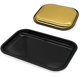 DIY sublimation Blank smoke rolling tray metal tobacco trays unique tray accessory black fast ship can custom other smoking access5831246