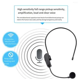 Microphones Teacher Tour Guide Fast Speed Wireless Microphone Gaming Interview Noise Reduction Audio Recording Head Mounted Mic