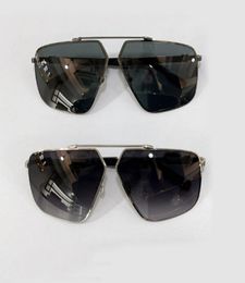 Oversize Shield Sunglasses Dark RutheniumDark Grey Lens Sun Glasses for Men UV Eyewear with Box4269389