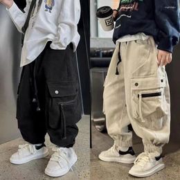 Trousers Boys Casual Cargo Pants Spring Autumn Big Kids Sport Long Teenage Streetwear Baggy Children Fashion Joggers