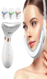 EMS V Line Up Slimming Belt LED Pon Skin Rejuvenation Wrinkle Double Chin Remover Face Lifting Tightening Neck Slimmer 2202095870435