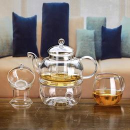 Teaware Sets High borosilicate glass with filter Kung Fu teapot tea filter heat preservation stove fair cup tea set