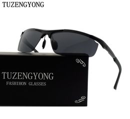 TUZENGYONG UV400 Aluminum- Men's Polarized Sunglasses Brand Designer Oculos Accessories For Men T80036665537