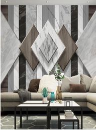 Custom Marble wallpapers TV sofa background wall mural 3d murals wallpaper for living room5683667