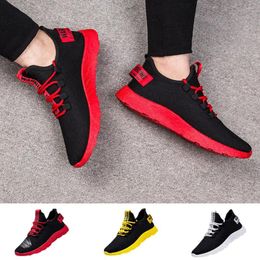 Casual Shoes Sneaker Boots For Men Sports Men's Flying Weaving Running Le Leisure Tourist Socks No Show