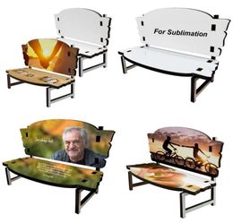 New Sublimation MDF Memorial Benches Blank Wooden Ornament Heat Transfer Home Accessories Christmas Toy Supplies FY54217554489
