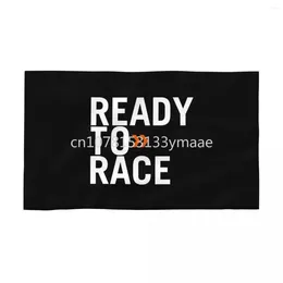 Towel Personalised Ready To Race Beach Pool Bath Cotton Face Towels