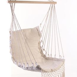 Nordic Style Deluxe Hammock Outdoor Indoor Garden Dormitory Bedroom Hanging Chair For Child Adult Swinging Single Safety Chair6184509