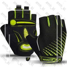 Cycling Gloves MOREOK Breathable Bicycle 5MM Gel Pads Non-slip Mountain Bike MTB Road Biking for Men Women 717