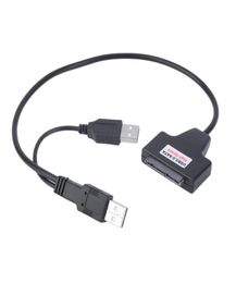 100pcs USB to SATA Adapter Cable USB 20 to 25 inch HDD Hard Disc For Desktop Laptop PC HDD3843046