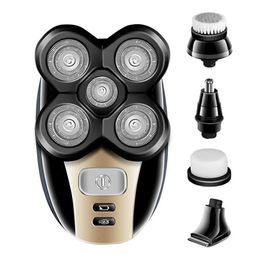 Mens 5 in 1 Electric Shaver Grooming Kit FiveHeaded Beard Hair Razor Rechargeable 240418