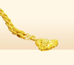 Cavo cavo Golden Buddha 24k coccole a ciondolo placcato dorato njgn084 regalo di nozze di moda donne giallo piatto in oro pendenti collaudo 4844816