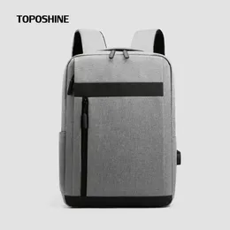 Backpack Toposhine High Quality Women Light For Male Soft Fabric Fashion School Laptop Travel Shopping Boys Bags