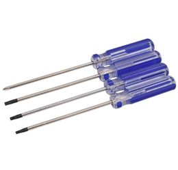 Blue Handle Torx T5 T6 T7 T8 T9 T10 Screwdriver With Hole T6H for X360 T8H 30 Y Triwing Phillips Slotted Screw Driver Key Tool wh4956527