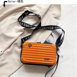 Shoulder Bags Women Crossbody For Mini Luggage Bag Creative Purse Handbag Box 2024 Trend Fashion Zipper PVC