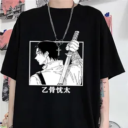 Women's T Shirts Anime Yuta Okkotsu Graphic Shirt Men's Fashion Crew Neck Casual Streetwear Harajuku Cool