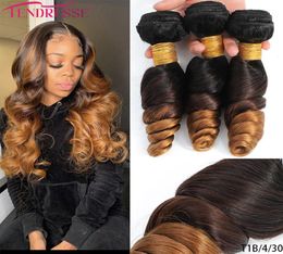 100 Human Hair Ombre Loose Wave Hair Bundles 34 PCS T1B30 T1B99J T1B430 Natural Weave Brazilian Virgin Wavy Hair 23 Tones T4379747