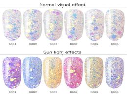 Light Chameleon Colour Changing Nail Glitter Sequins Colourful Sparkly Manicure DIY Nail Art 3D Decoration holographic Glitter art1695923