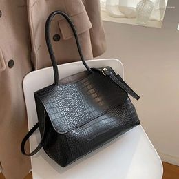 Bag Large Capacity Stone Pattern PU Shoulder Bags For Women Fashion Ladies Handbags Travel Trending Crossbody Female Shopper