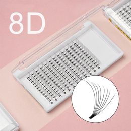 False Eyelashes High Quality 8D Short Base Maquillaje Stem 0.07mm 0.1mm Thickness Makeup Lashes Extension Premade Fans