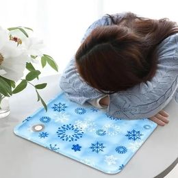 Ice Cushion Pet Cooling Mat Portable Moisture-proof Soft Ice Blanket Washable Pet Sleep Cold Bed Home 240422