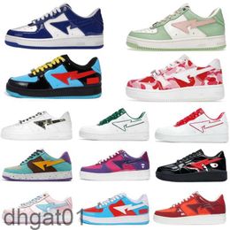 Shoes Sneakers golden shoes Designer for Stases Womens Low Top Black White Baby Blue Orange Camo Green Pastel Pink Nostalgic Grey Mens Outdoor Fashion Trainers shoes